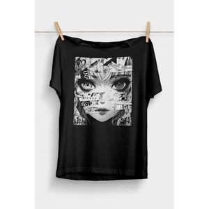 Grunge Anime Manga Girl T-Shirt
